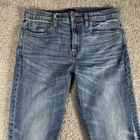 J Crew Jeans Men 32x30 Faded Blue 770 Straight Broken In Japanese Kurabo Denim - Picture 3 of 16